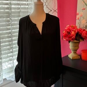 simply vera black blouse